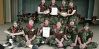 Дипломом II степени в районном этапе военно-патриотической игры "Зарница"