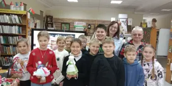 Путешествие в мир кукол: 3 "Б" класса в Борисовской центральной библиотеке