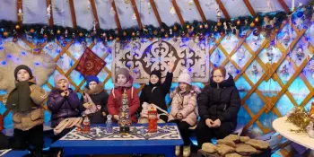 Путешествие в зимнюю сказку: 1 "В" в гостях у хаски!